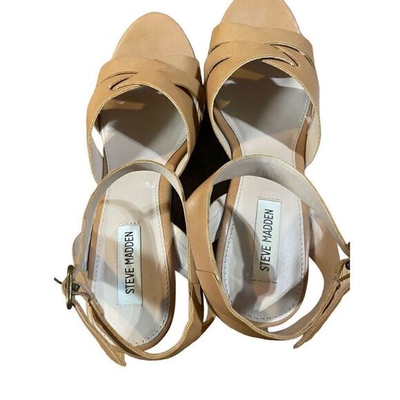 Steve Madden Orlena Tan Wedges size 11 - Picture 12 of 13